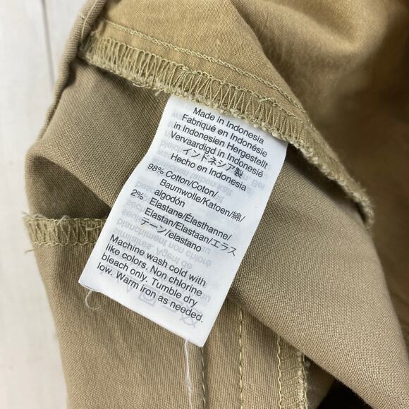 J. Crew Mercantile Khaki Tan Effortless Slim-Fit Crop Chino Pants J9743 Size 4 - Picture 11 of 12